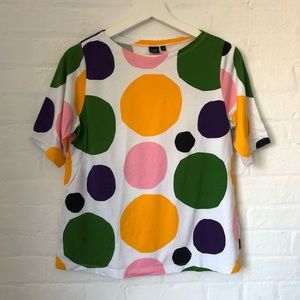 Uniqlo Marimekko polka dot tshirt